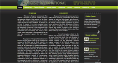 Desktop Screenshot of exegesisinternational.org